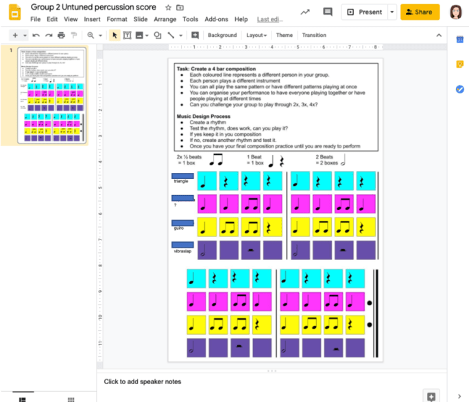 google slides example 3 students